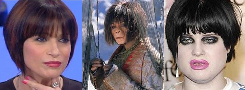 Somiglianza tra Barbara Barbieri, Helena Bonham Carter e Kelly Osburne