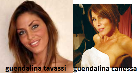 Somiglianza tra Guendalina Tavassi e Guendalina Canessa