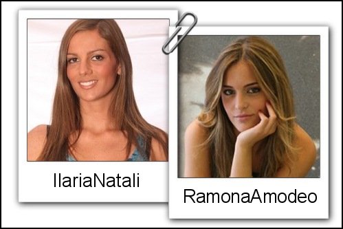Somiglianza tra Ilaria Natali e Ramona Amodeo