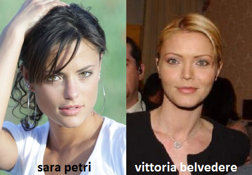 Somiglianza tra Sara Petri e Vittoria Belvedere Somiglianza tra Sara Petri e Vittoria Belvedere