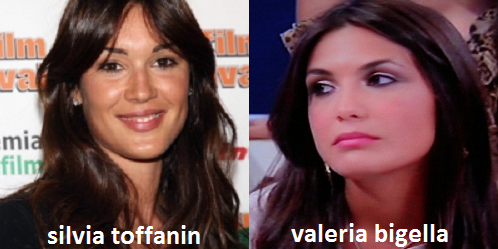 Somiglianza tra Valeria Bigella e Silvia Toffanin