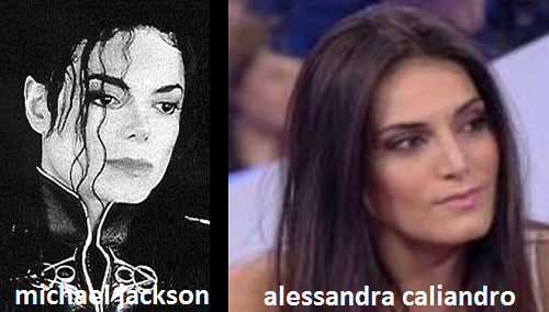 Somiglianza tra Alessandra Caliandro e Michael Jackson