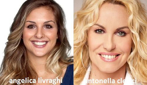 Somiglianza tra Angelica Livraghi e Antonella Clerici