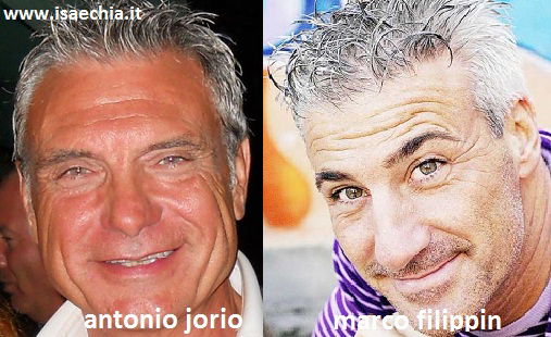 Somiglianza tra Antonio Jorio e Marco Filippin