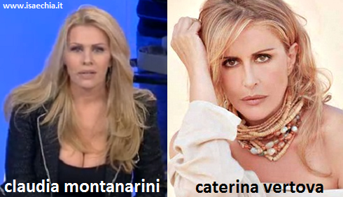 Somiglianza tra Claudia Montanarini e Caterina Vertova Somiglianza tra Claudia Montanarini e Caterina Vertova