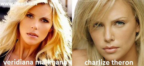 Somiglianza tra Veridiana Mallmann e Charlize Theron Somiglianza tra Veridiana Mallmann e Charlize Theron