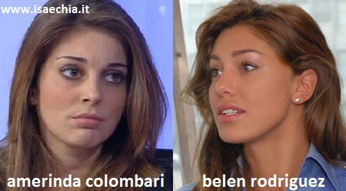 Somiglianza tra Amerinda Colombari e Belen Rodriguez