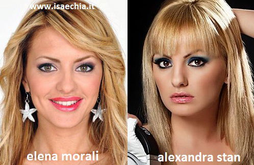 Somiglianza tra Elena Morali ed Alexandra Stan