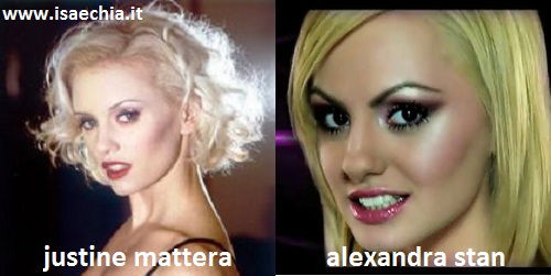 Somiglianza tra Justine Mattera e Alexandra Stan Somiglianza tra Justine Mattera e Alexandra Stan