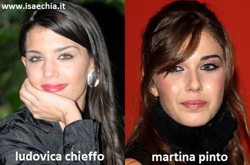 Somiglianza tra Ludovica Chieffo e Martina Pinto