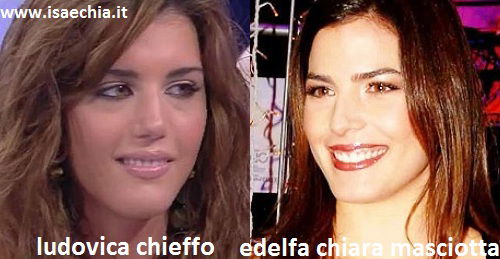 Somiglianza tra Ludovica Chieffo ed Edelfa Chiara Masciotta