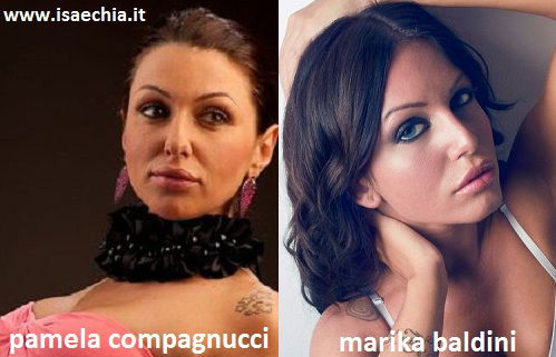 Somiglianza tra Pamela Compagnucci e Marika Baldini