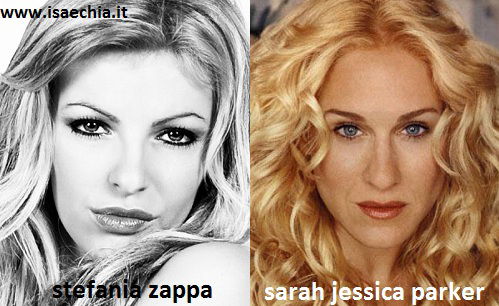 Somiglianza tra Stefania Zappa e Sarah Jessica Parker