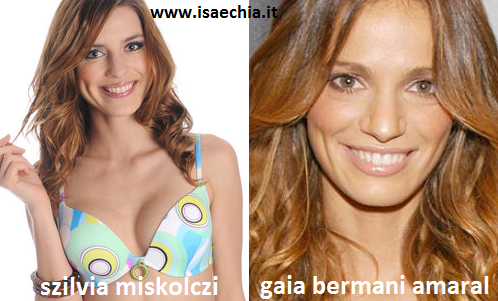 Somiglianza tra Szilvia Miskolczi e Gaia Bermani Amaral