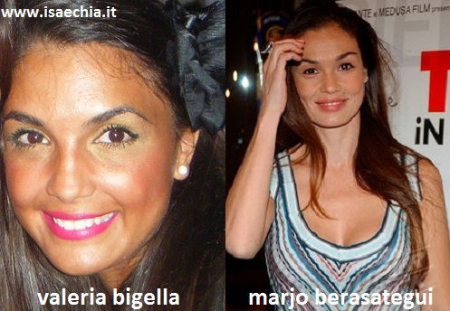 Somiglianza tra Valeria Bigella e Marjo Berasategui