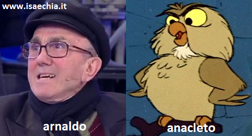 Somiglianza tra il cavaliere Arnaldo e Anacleto Somiglianza tra il cavaliere Arnaldo e Anacleto