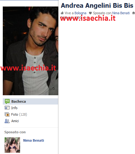 Andrea Angelini ‘sposato’ con Nima Benati, Ramona Amodeo scrive sulla sua bacheca di Facebook… preview