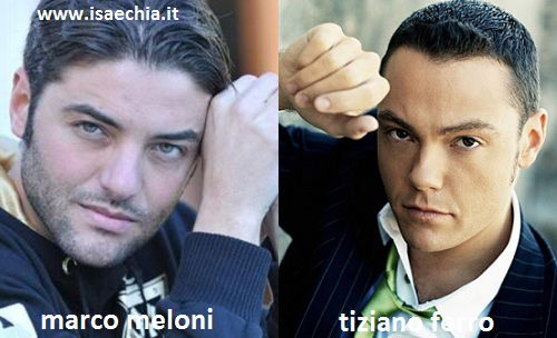 Somiglianza tra Marco Meloni e Tiziano Ferro Somiglianza tra Marco Meloni e Tiziano Ferro