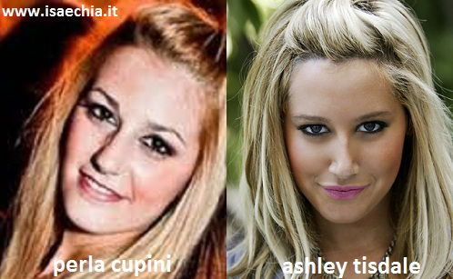 Somiglianza tra Perla Cupini e Ashley Tisdale Somiglianza tra Perla Cupini e Ashley Tisdale