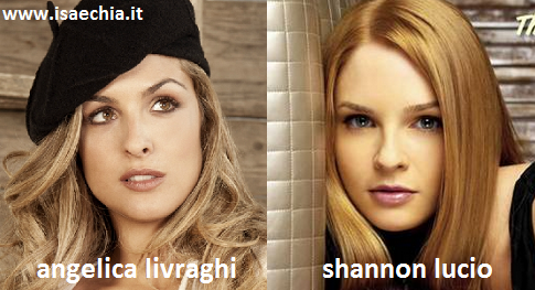 Somiglianza tra Angelica Livraghi e Shannon Lucio