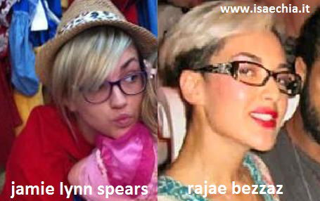 Somiglianza tra Rajae Bezzaz e Jamie Lynn Spears Somiglianza tra Rajae Bezzaz e Jamie Lynn Spears