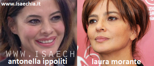 Somiglianza tra Antonella Ippoliti e Laura Morante