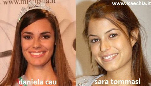Somiglianza tra Daniela Cau e Sara Tommasi