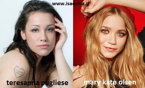 Somiglianza tra Teresanna Pugliese e Mary Kate Olsen