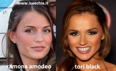 Somiglianze tra Ramona Amodeo e Tori Black