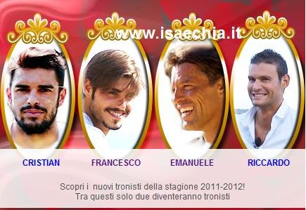 Francesco Monte, Cristian Gallella, Riccardo Martini ed Emanuele Salvatori: due di loro saranno i nuovi tronisti di ‘Uomini e donne’