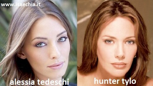 Somiglianza tra Alessia Tedeschi e Hunter Tylo
