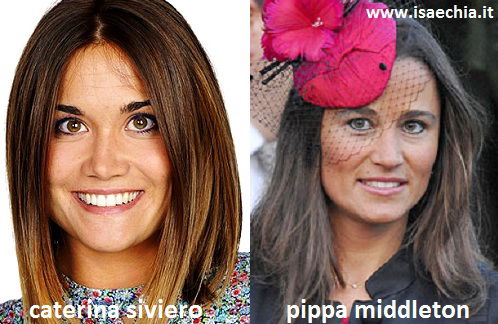Somiglianza tra Caterina Siviero e Pippa Middleton preview