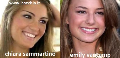 Somiglianza tra Chiara Sammartino e Emily VanCamp