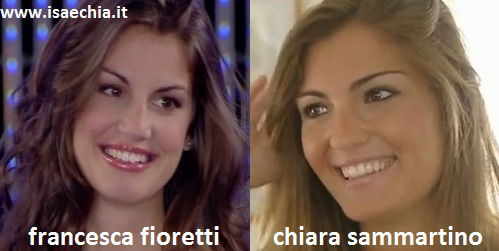 Somiglianza tra Chiara Sammartino e Francesca Fioretti article-post