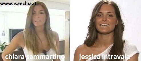Somiglianza tra Chiara Sammartino e Jessica Intravaia