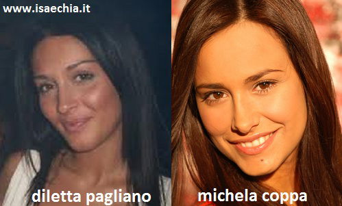 Somiglianza tra Diletta Pagliano e Michela Coppa preview