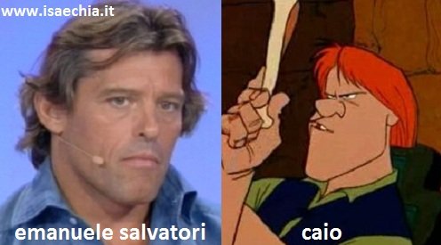 Somiglianza tra Emanuele Salvatori e Caio