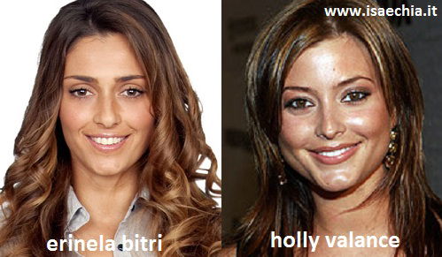 Somiglianza tra Erinela Bitri e Holly Valance preview