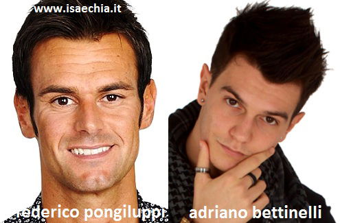 Somiglianza tra Filippo Pongiluppi e Adriano Bettinelli Somiglianza tra Filippo Pongiluppi e Adriano Bettinelli