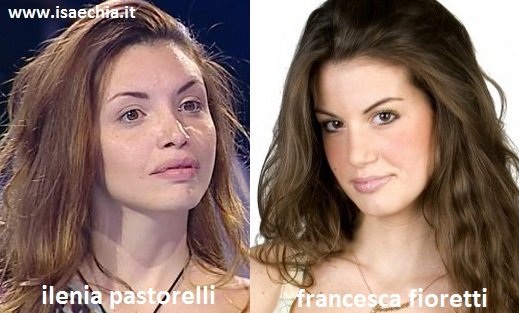 Somiglianza tra Ilenia Pastorelli e Francesca Fioretti
