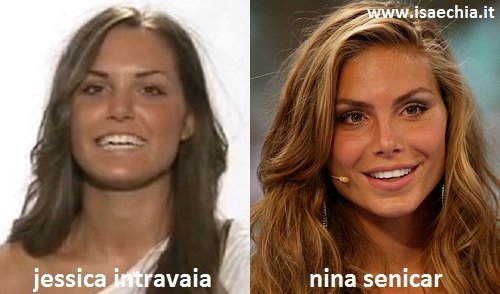 Somiglianza tra Jessica Intravaia e Nina Senicar