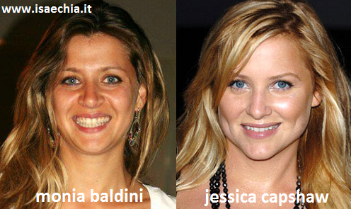 Somiglianza tra Monia Baldini e Jessica Capshaw