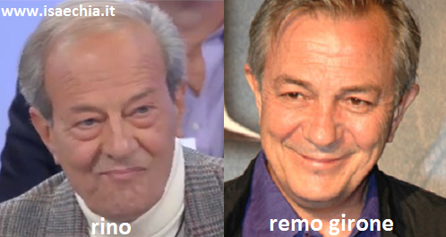 Somiglianza tra il cavaliere Rino e Remo Girone