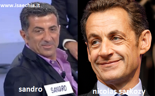 Somiglianza tra il cavaliere Sandro e Nicolas Sarkozy