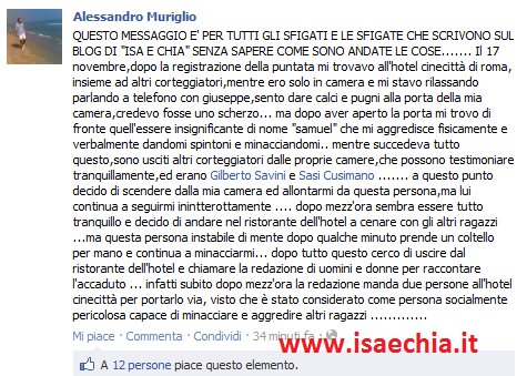 Alessandro Muriglio scrive.. preview