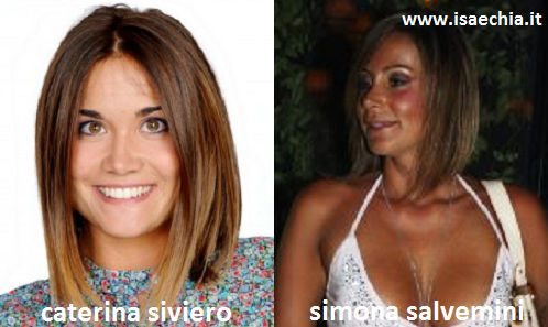 Somiglianza tra Caterina Siviero e Simona Salvemini