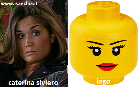 Somiglianza tra Caterina Siviero e i Lego Somiglianza tra Caterina Siviero e i Lego