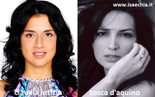 Somiglianza tra Claudia Letizia e Tosca D’Aquino preview