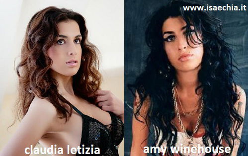 Somiglianza tra Claudia Letizia ed Amy Winehouse preview