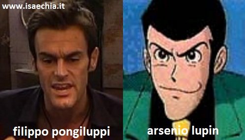 Somiglianza tra Filippo Pongiluppi ed Arsenio Lupin